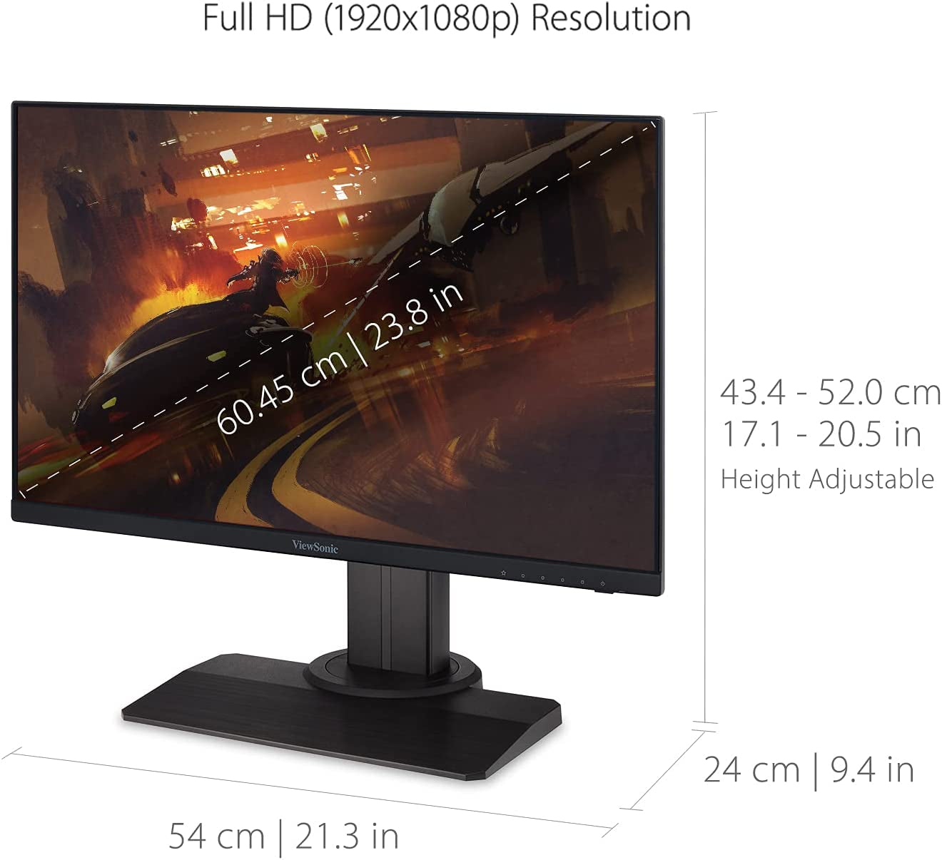 XG2431 24-Inch 1080P Gaming Monitor - 0.5ms Response Time, 240Hz Refresh Rate, FreeSync Premium, Enhanced Ergonomics, Eye Care Technology, HDR400